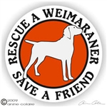 Weimaraner Decal