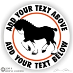 Clydesdale Vinyl Decal