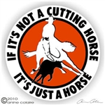 Cutting Horse Horse Trailer Window Decal