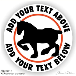 Draft Horse Vinyl Decal