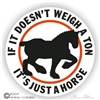 Draft Horse Vinyl Decal