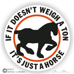 Draft Horse Vinyl Decal