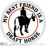 Draft Horses Vinyl Decal