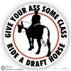 Draft Horses Vinyl Decal