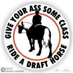 Draft Horses Vinyl Decal