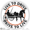 Horse Driving Horse Trailer Decal