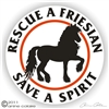 Friesian Horse Trailer Decal