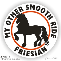 Friesian Horse Trailer Decal
