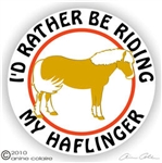 Haflinger Vinyl Decal