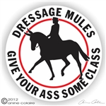 Dressage Mule Decal