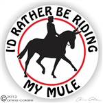 Dressage Mule Decal