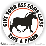 Fjord Horse Trailer Decal