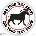 Fjord Horse Trailer Decal