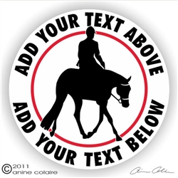 Hunter Under Saddle Horse Trailer Decal