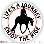 Hunter Under Saddle Horse Trailer Decal