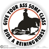 Horse Reiner Horse Trailer Window Decal