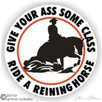 Horse Reiner Horse Trailer Window Decal