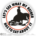 Horse Reiner Horse Trailer Window Decal