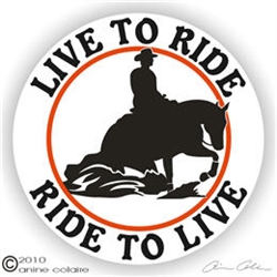 Horse Reiner Horse Trailer Window Decal