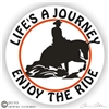 Horse Reiner Horse Trailer Window Decal