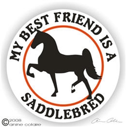 Saddlebred Horse Trailer Decal