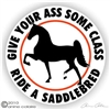 Saddlebred Horse Trailer Decal