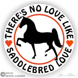 Saddlebred Horse Trailer Decal