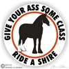 Shire Horse Trailer Decal