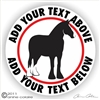 Shire Horse Trailer Decal