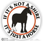 Shire Horse Trailer Decal