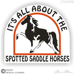 Spotted Saddle Horse Trailer Decal