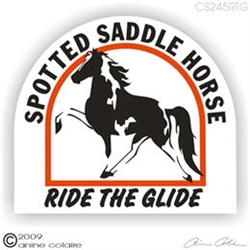 Spotted Saddle Horse Trailer Decal