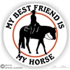 Western Pleasure Horse Trailer Decal