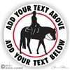 Western Pleasure Horse Trailer Decal