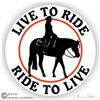 Western Pleasure Horse Trailer Decal