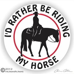 Western Pleasure Horse Trailer Decal