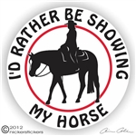 Western Pleasure Horse Trailer Decal