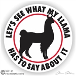 Llama Decal