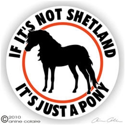 Shetland Pony Horse Trailer Decal