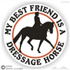 Dressage Rider Horse Trailer Decal