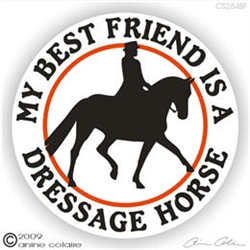 Dressage Rider Horse Trailer Decal
