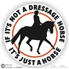 Dressage Rider Horse Trailer Decal