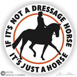 Dressage Rider Horse Trailer Decal