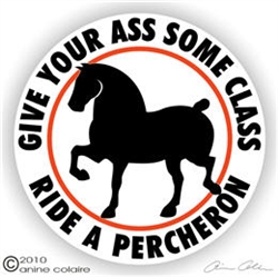 Percheron Horse Trailer Decal