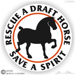 Percheron Horse Trailer Decal