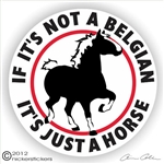 Belgian Draft Horse Trailer Decal