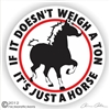 Belgian Draft Horse Trailer Decal