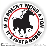 Belgian Draft Horse Trailer Decal