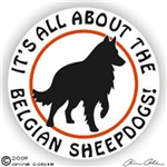 Belgian Sheepdog Window Decal