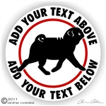 Pug Decal